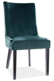 Valgomojo kėdė Modern Leon Velvet, žalia sp., 51 cm x 45 cm x 99 cm