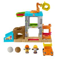 Rinkinys Mattel Fisher Price Little People Load Up Conctruction Site HCJ64, įvairių spalvų