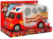 Žaislinė gaisrinė mašina Storage Push & Play Fire Control, įvairių spalvų