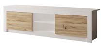 ТВ стол Kalune Design LV12, дубовый цв./белый цв., 160 см x 35.3 см x 45 см