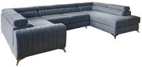 Kampinė sofa Louis Gojo 40, mėlyna sp., dešininė, 202 x 347 cm x 92 cm