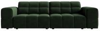 Sofa Cosmopolitan Design Chicago Velvet Venus 2940, žalio stiklo sp., 102 x 212 cm x 78 cm