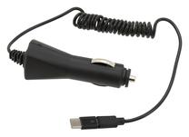 Adapteris Compass, USB-C/MicroUSB male, melna krās.