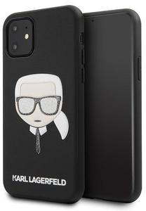Telefona vāciņš Karl Lagerfeld, melna krās., Apple