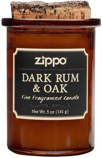 Свеча, ароматическая Zippo Dark Rum & Oak, 35 час, коричневый цв.