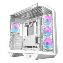 Arvuti korpus darkFlash DY470 + 4 fans + GPU bracket, valge v.
