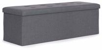 Pufas ModernHome TH-PO-7-4, tamsiai pilka sp., 38 cm x 111 cm x 36.5 cm