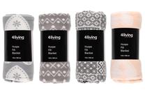 Pledas 4Living Throw Assorted, (spalva/dizainas parenkami atsitiktine tvarka), 125 cm x 160 cm