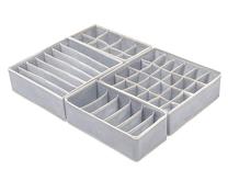 Organizatorius, daiktų saugojimo, balta sp./pilka sp., 32 x 32 x 10 cm