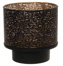 Žvakidė 4Living Pino 112744, metalas, Ø 20.5 cm, 20 cm, aukso sp./juoda sp.