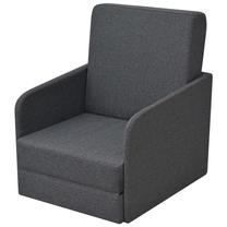 Krėslas VLX Convertible Sleeper 243649, tamsiai pilka sp., 72 cm x 59.5 cm x 72.5 cm
