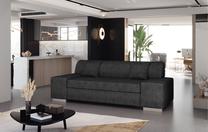Sofa Porto Three Dora 96, tamsiai pilka sp., 90 x 210 cm x 98 cm