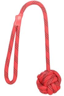 Žaislas šuniui, virvinis Flamingo Vokas Rope Ball 521070, 49 cm, Ø 6.5 cm, raudona sp.