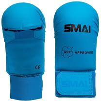 Перчатки для карате SMAI WKF, синий цв., S