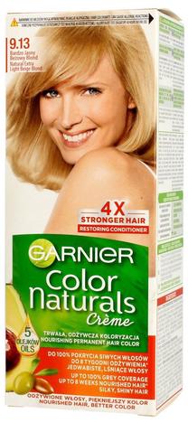 Matu krāsa Garnier Color Naturals Creme, natural extra light beige blond krās., 9.13, 40 ml