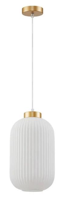 Valgusti rippuv Italux Lindo PND-52636-1-GD, E27, 1 x 40 W, valge v. / kuldne v.