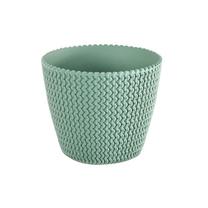 Gėlių vazonas Prosperplast Splofy DSP190, plastikinis, Ø 18.7 cm, žalia sp.