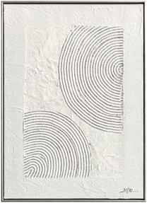 Pilt Home4you Oil Painting Circles, 50 cm x 70 cm