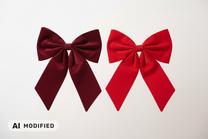 Eglutės žaisliukas Christmas Touch Ribbon, raudona sp./(spalva/dizainas parenkami atsitiktine tvarka), aksomas