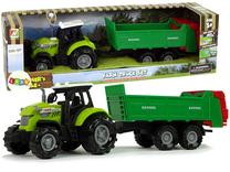 Žaislinis traktorius Lean Toys A Farmers Tale 11110, juoda sp./raudona sp./žalia sp.