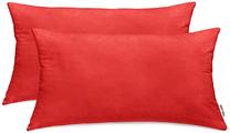Pagalvės užvalkalas DecoKing Amber, raudona, 80 cm x 40 cm, 2 vnt.