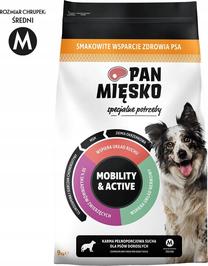 Сухой корм для собак Pan Miesko Mobility & Active, мясо утки/рис/свинина, 9 кг