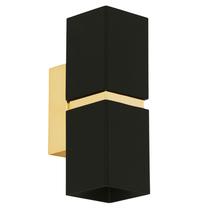 Valgusti seinale Eglo Passa 95373, GU10, 3000 °K, 2 x 3.3 W, kuldne v./must v. / kuldne v.