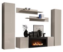 Svetainės baldų komplektas ASM Fly M1, vidaus, smėlio