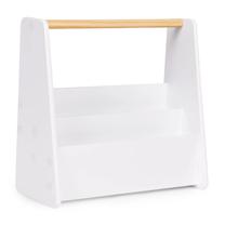 Детская книжная полка EcoToys Montessori, белый цв., 42.5 см x 18 см x 40 см