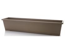 Gėlių vazonas Plasticotto, plastikinis, 80 cm x 18 cm, Ø 80 cm, ruda sp.