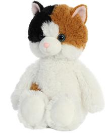 Mīkstā rotaļlieta Aurora Cat 55984, brūna krās./balta krās./melna krās., 28 cm