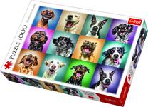 Dėlionė Trefl Dogs 10462, 68 cm x 48 cm, 1000 vnt., įvairių spalvų