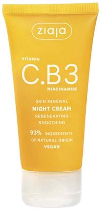 Ночные крем для лица Ziaja Vitamin C.B3 Niacinamide, 50 мл, 20+