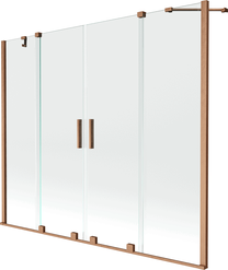 Vannas siena Mexen Velar Duo II, 150 cm x 200 cm, brushed copper krās./rūdītais