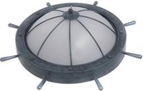 Valgusti plafoon Searchlight Nautica DI4150-41OC, E14, 2 x 40 W, valge v. / roheline v.