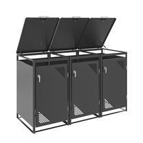 Lauko konteinerių stoginė Hatis MBB03-3A, 240 l, antracito sp.
