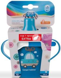Vaikiška gertuvė Canpol Babies, 250 ml, 9 mėn., plastikas