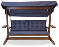 Lauko sūpynės Kalune Design Viva 2400, antracito sp./ruda sp., 100 cm x 237 cm x 175 cm