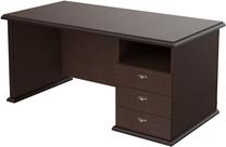 Rakstāmgalds ar atvilktnēm Skyland Raut RDT 188, 180 cm x 75 cm, 80 cm, brūna krās.