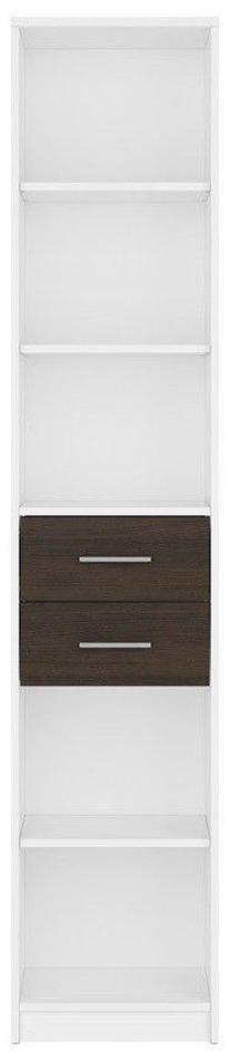 Lentyna Nepo Plus, balta, 40 cm x 34 cm x 197 cm