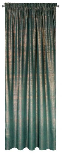Naktinė užuolaida ZAM-06, tamsi turkio sp./vario sp., 140 cm x 270 cm