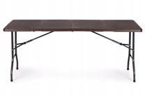 Stovyklavietės stalas ModernHome, tamsiai ruda sp., 74 cm x 179 cm x 74 cm