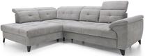 Kampinė sofa Inferne Raquel 04, pilka sp., kairinė, 297 x 210 cm x 107 cm