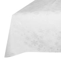 Kalėdinė staltiesė stačiakampė Homla Silver Snow, balta sp., 130 x 180 cm