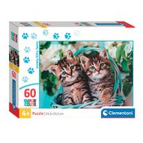 Dėlionė Clementoni SuperColor Kitty Twins 26599, 23.5 cm x 33.5 cm, 60 vnt., įvairių spalvų