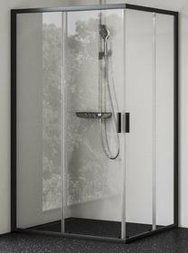 Dušo durys Ravak NBLRV2K, 90 cm x 195 cm x 90 cm, juoda sp./skaidrus