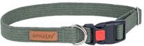 Ошейник для собак Amiplay Cotton with Lock, зеленый цв., 400 - 600 мм x 25 мм, 40-60