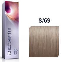 Kраска для волос Wella Illumina Color, light violet cendre blonde цв., 8/69, 60 мл