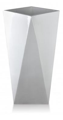 Puķu pods Mondex Neva HTYE0043-PROM, keramika, 59 cm x 59 cm, balta krās.