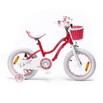 Vaikiškas dviratis Royalbaby Star Girl, raudona sp./rožinė sp., 12"